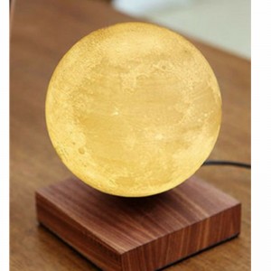 dřevěná magnetická levitující měsíční lampa 6 palců plovoucí měsíční světlo pro dárek